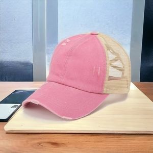 NEW! Women distressed Trucker Cap